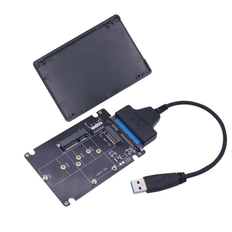 MSATA M2 USB  ̽ SSD  USB 3.0, M.2  USB mSATA SSD M2 SSD USB3.0 ȯ , 2.5 ġ Ŭ USB 3 
